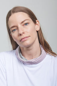 Lavender & Light Gray - Double Layered - Gaiter