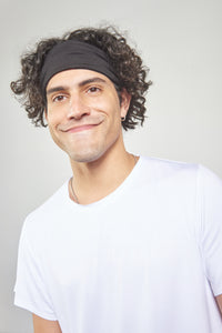 Pitch Black Mono - Double Layered - Headband
