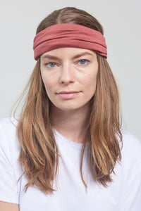 Brick Red Mono - Double Layered - Headband