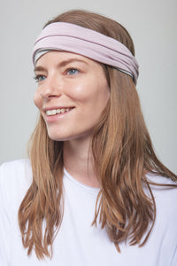 Lavender & Light Gray - Double Layered - Headband