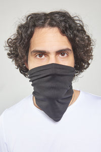 Pitch Black Mono - Double Layered - Mask