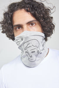 Juntos Light Gray & Black - Double Layered - Mask