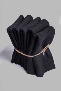 5Pack Pitch Black Headband/Face Masks