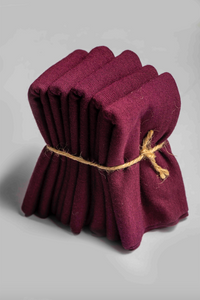 5Pack Burgundy Headband/Face Masks