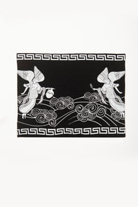 Angeles Print by Deux Goods - white ink on black fabric