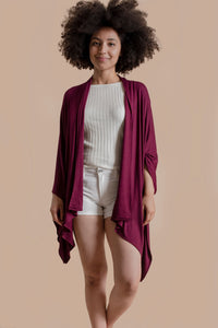 Kimono Jacket in Burgundy