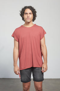 Convertible Short Shirt - Brick Red - Front