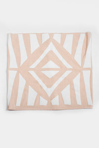 Fishes Print Multi Use Headband/Face Mask in Sand with White Ink