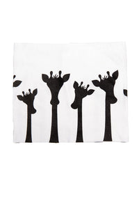 Giraffes - White - mask, gaiter, headband