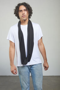 Infinity Scarf - Pitch Black - Open