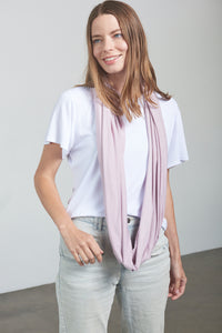 Infinity Scarf - Dusty Lavender - Open