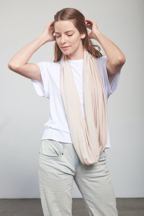Infinity Scarf - Sand - Open