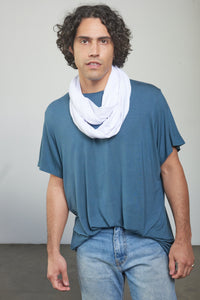 Infinity Scarf - White - Wrapped
