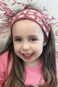 Desert Headband for Kids in Brick Red
