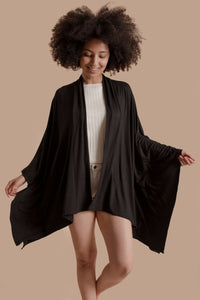 Kimono Jacket in Pitch Black