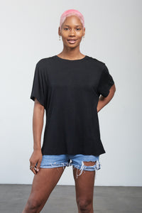 Super Soft T - Pitch Black - Small - Front