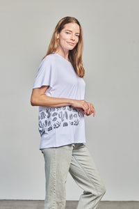 Super Soft T Print - Desert - White - Small - Side