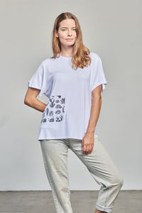 Super Soft T Print - Desert - White - Small - Front