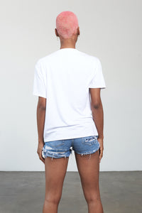 Super Soft T - White - Small - Back
