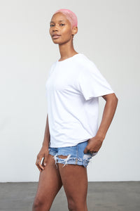 Super Soft T - White - Small - Side