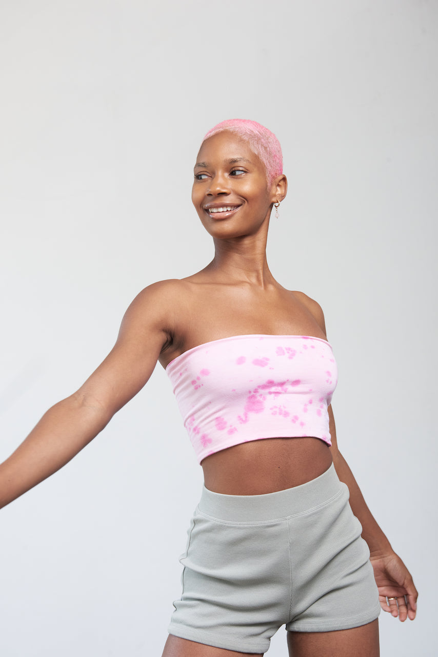 Super Soft Tube Top - Halotied Blossom - Front