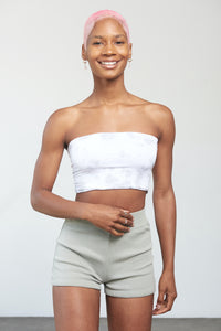 Super Soft Tube Top - Halotied Blue Bell - Front