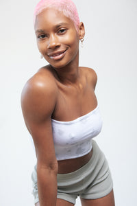 Super Soft Tube Top - Halotied Blue Bell - Front