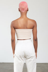 Super Soft Tube Top - Sand - Back