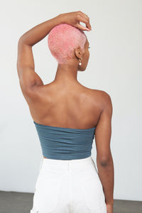 Super Soft Tube Top - Pitch Black - Back